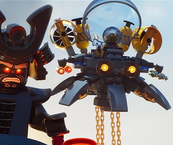 Une scène du film The LEGO Ninjago Movie