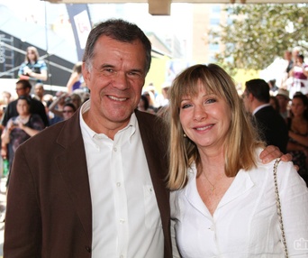 Sur le tapis rouge du film Le sens de l'humour