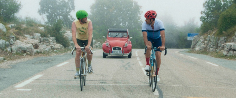 Une scène du film The Climb