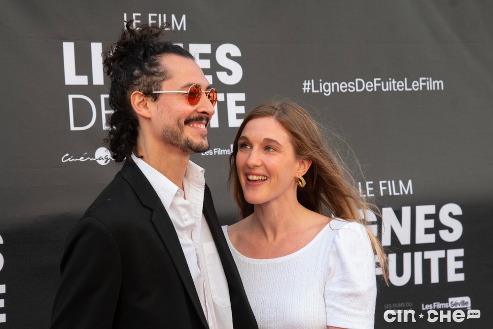 Sur le tapis rouge du film Lignes de fuite