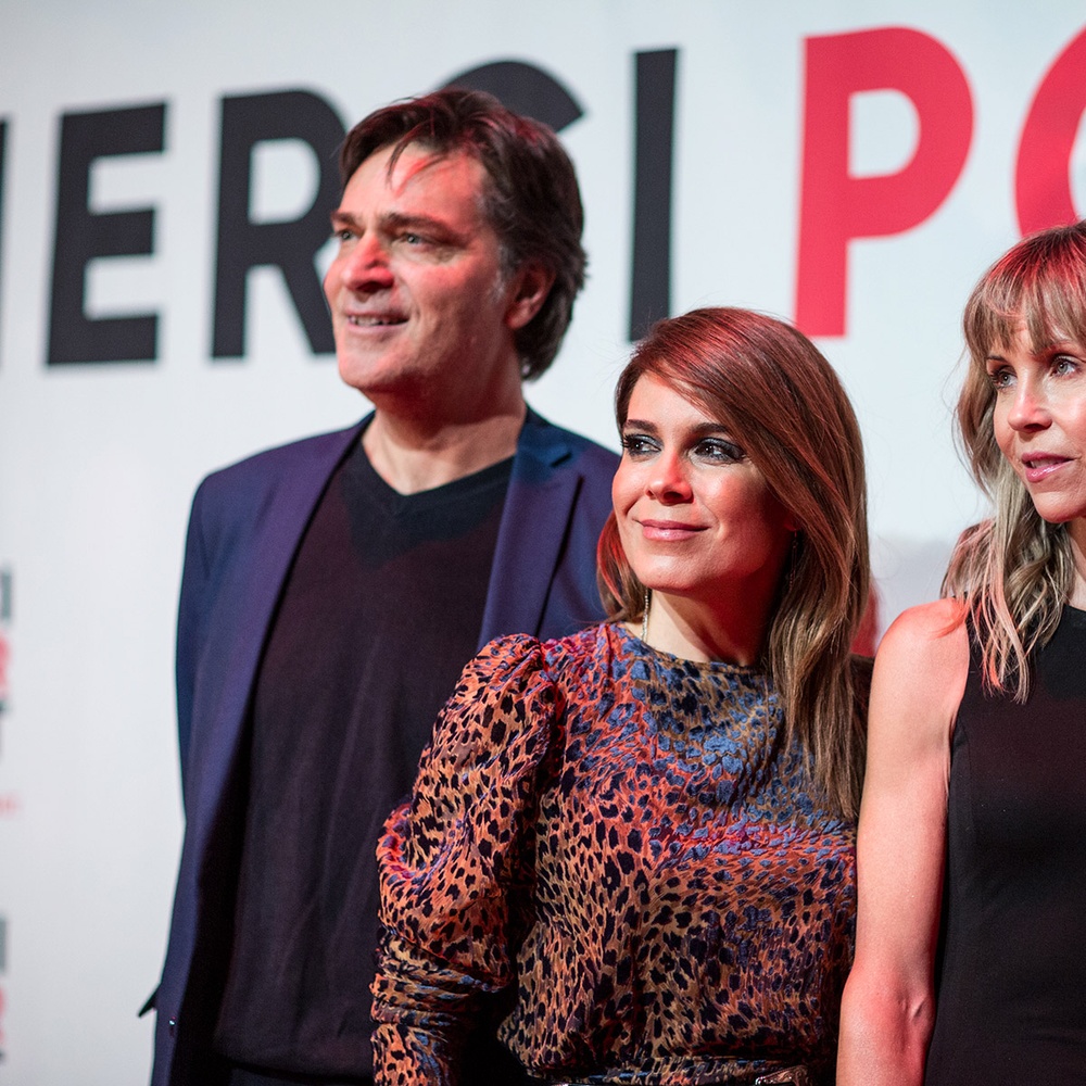 Sur le tapis rouge du film Merci pour tout