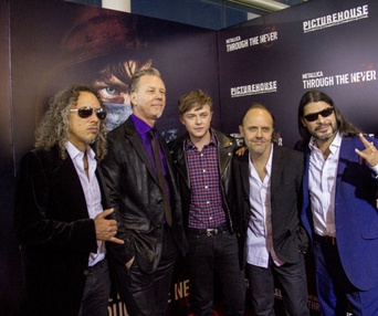 En tournée pour le film Metallica Through the Never