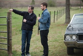 Sur le plateau du film Trouble with the Curve
