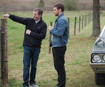 Sur le plateau du film Trouble with the Curve