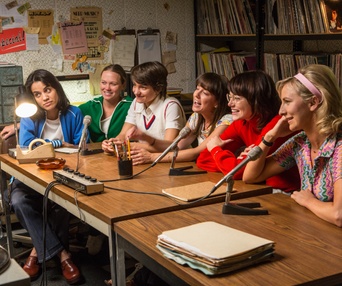 Une scène du film Battle of the Sexes