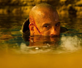 Une scène du film Riddick