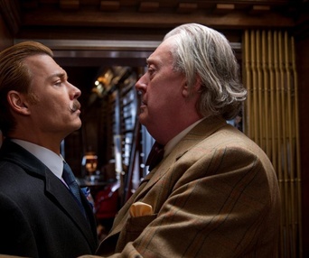 Une scène du film Mortdecai