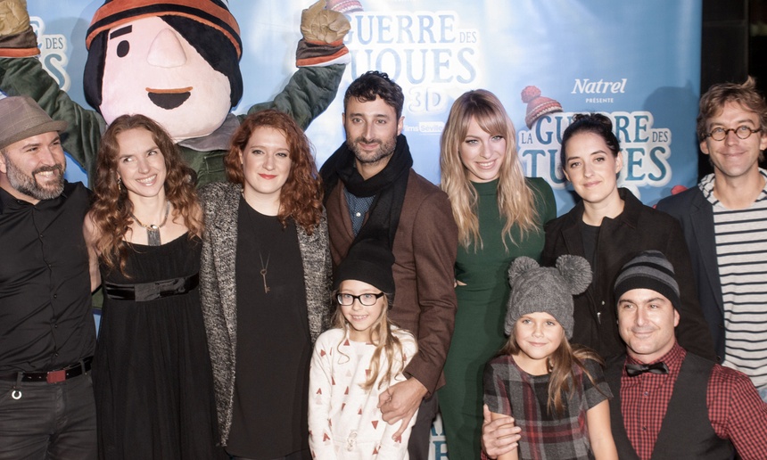 Photos de la première montréalaise de La guerre des tuques 3D