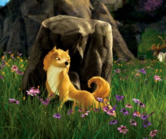 Une scène du film Alpha and Omega