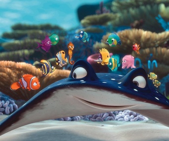 Une scène du film Finding Nemo
