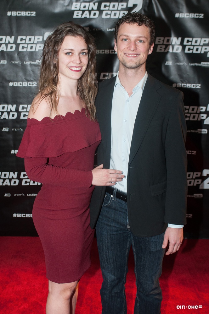 Sur le tapis rouge du film Bon Cop Bad Cop 2