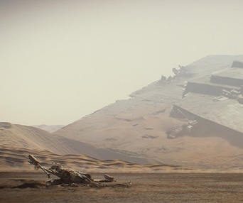 Une scène du film Star Wars: The Force Awakens