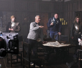 Sur le plateau du film Anonymous