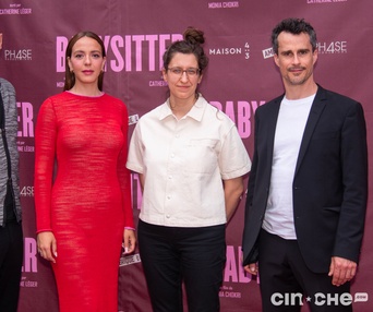Sur le tapis rouge du film Babysitter