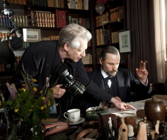 Sur le plateau du film A Dangerous Method