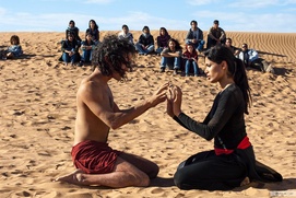 Une scène du film Desert Dancer