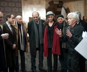 Sur le plateau du film Vous n'avez encore rien vu