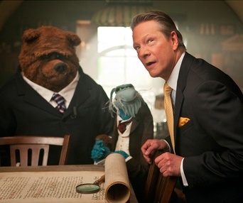 Une scène du film The Muppets