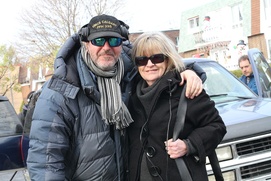 Sur le plateau du film La Garde