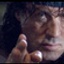 Sylvester Stallone sur le plateau de Rambo