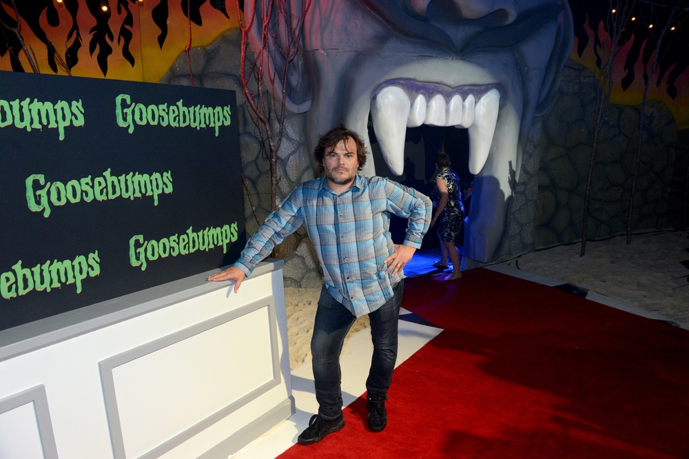 Séance photo avec les acteurs de Goosebumps