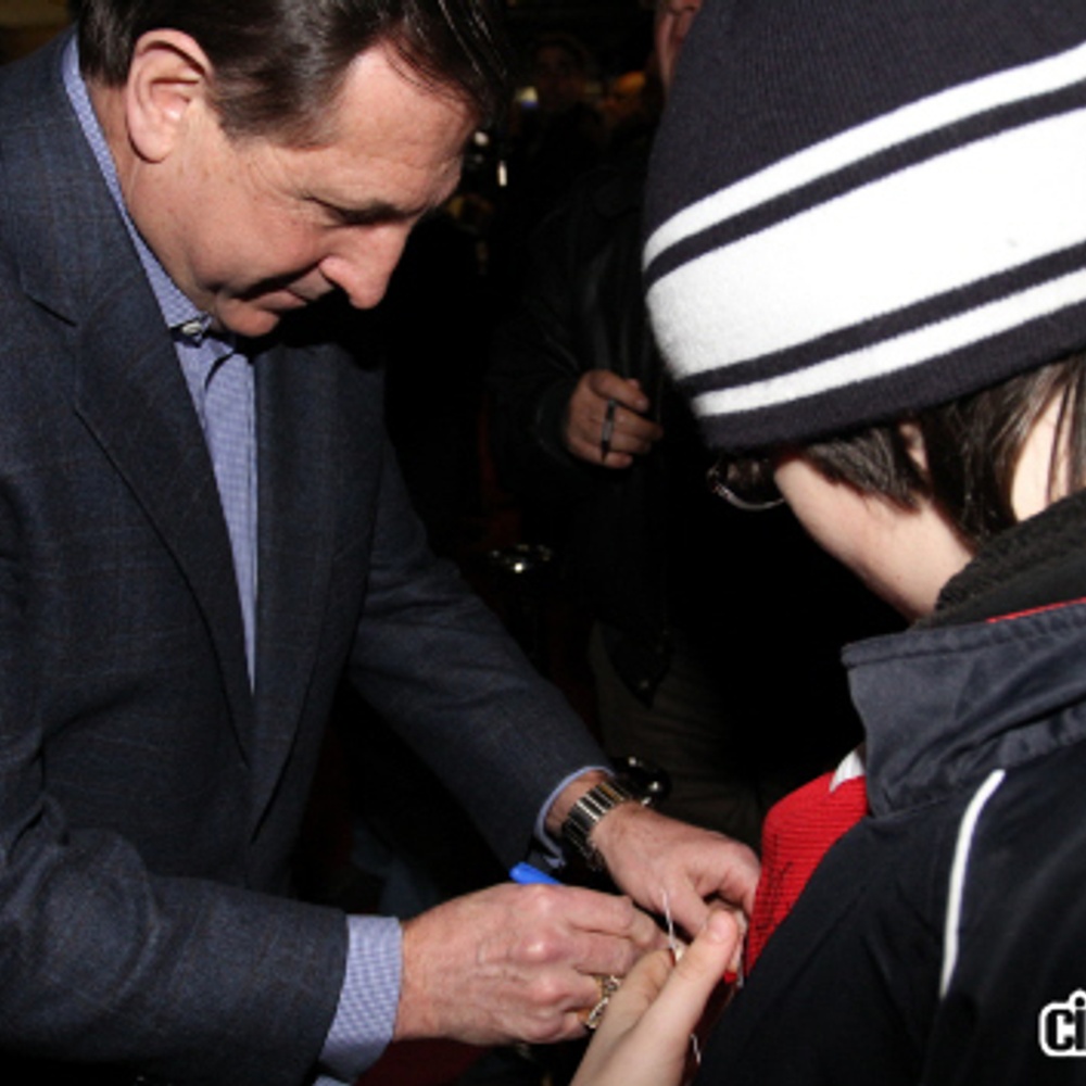 Jacques Martin sur le tapis rouge de Pour toujours... les Canadiens