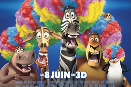 Affiche du film Madagascar 3 : Bons baisers d'Europe Affiche du film Madagascar 3 : Bons baisers d'Europe