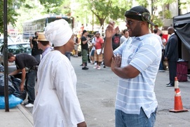 Sur le plateau du film For Colored Girls Sur le plateau du film For Colored Girls