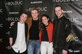 Sur le tapis rouge du film Le Bolduc