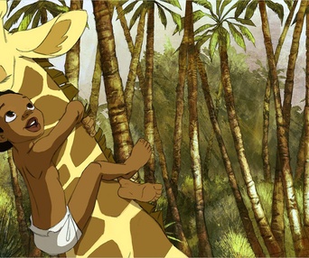 Une scène du film Zarafa