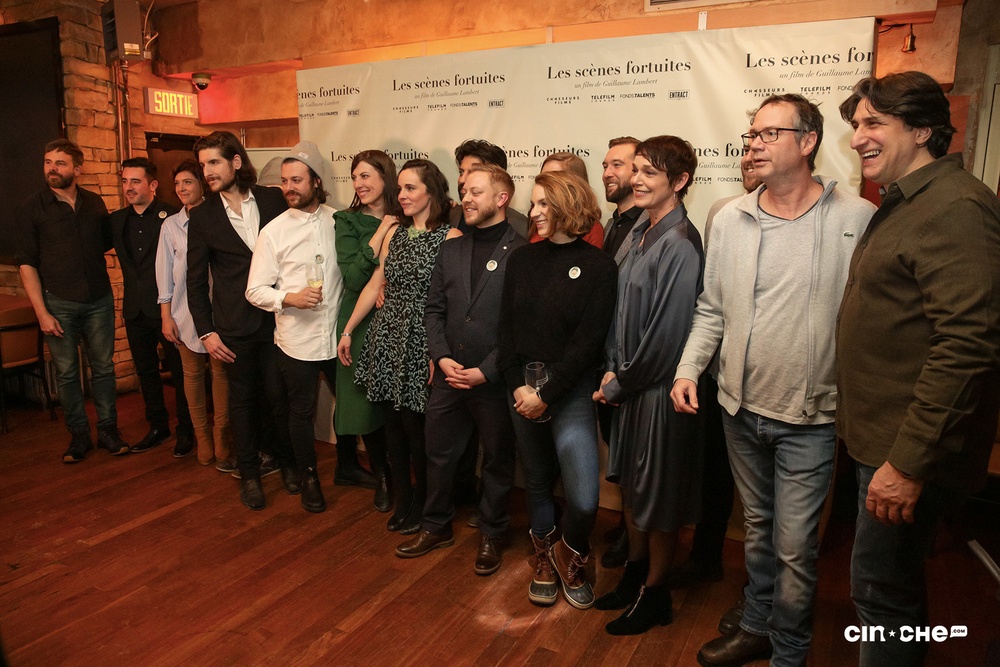 Sur le tapis rouge du film Les scènes fortuites