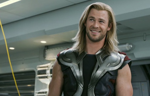 Chris Hemsworth dans The Avengers