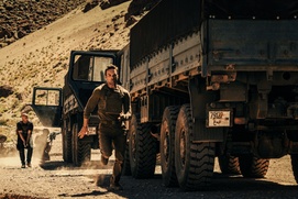 Une scène du film Le salaire de la peur