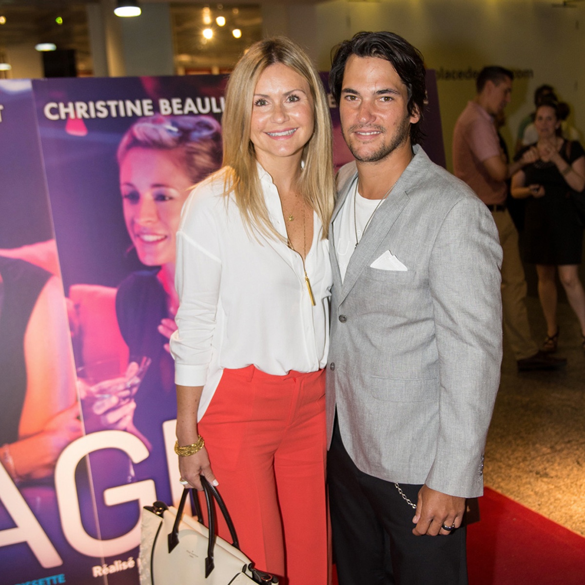 Sur le tapis rouge du film Le mirage