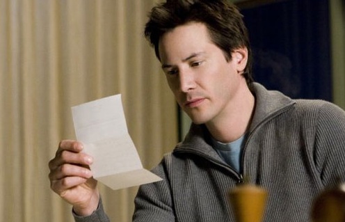 Keanu Reeves dans le film The Lake House