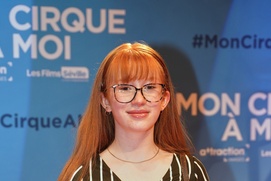 Sur le tapis rouge du film Mon cirque à moi