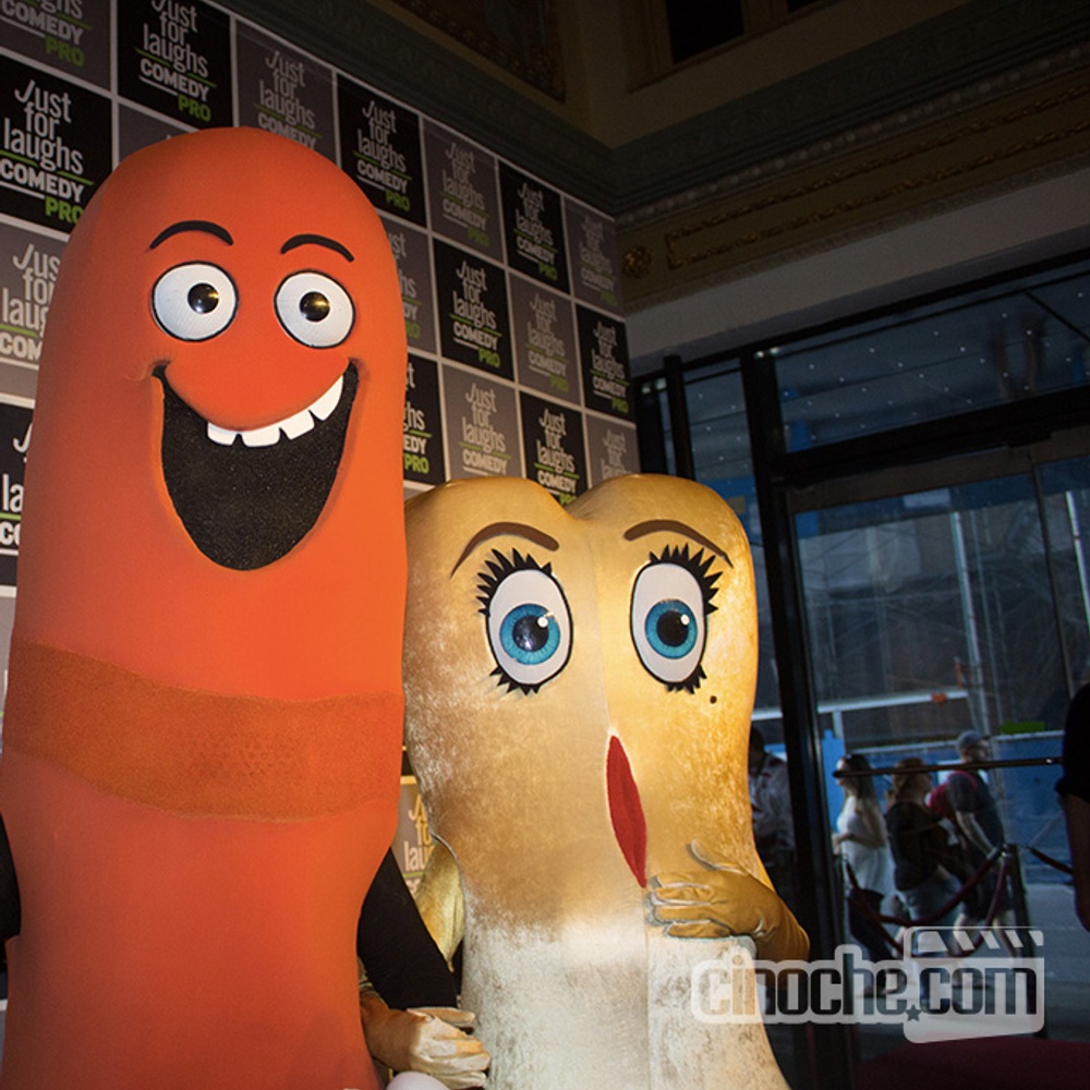 Sur le tapis rouge du film Sausage Party