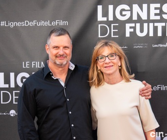 Sur le tapis rouge du film Lignes de fuite