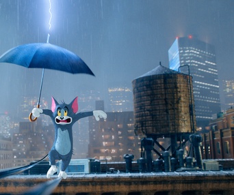 Une scène du film Tom and Jerry