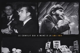 Affiche du film La bataille de Saint-Léonard