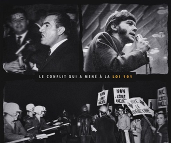 Affiche du film La bataille de Saint-Léonard
