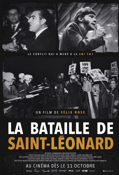 Affiche du film La bataille de Saint-Léonard
