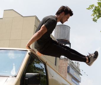 Une scène du film Tracers