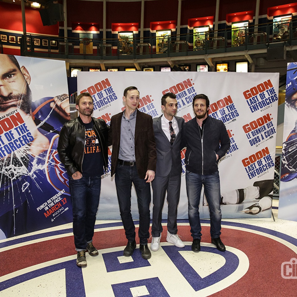 Sur le tapis rouge du film Goon: Last of the Enforcers