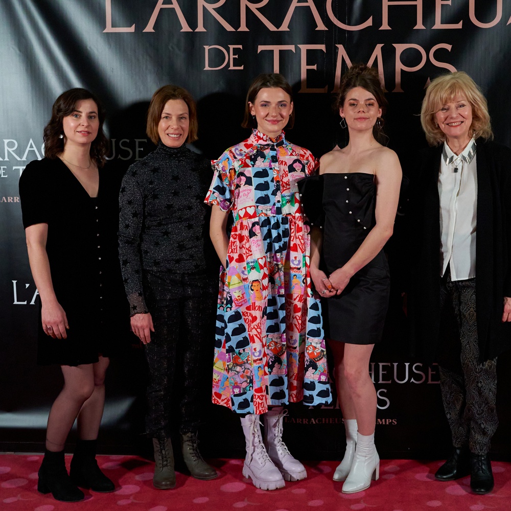 Sur le plateau du film L'arracheuse de temps