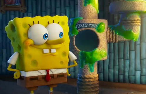 Une scène du film Bob l'éponge le film : Éponge en fuite