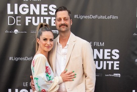 Sur le tapis rouge du film Lignes de fuite