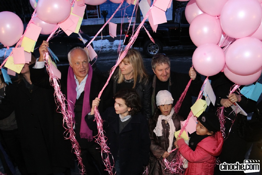 Sur le tapis rouge de Oscar et la dame rose