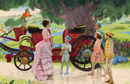 Une scène du film Mary Poppins Returns