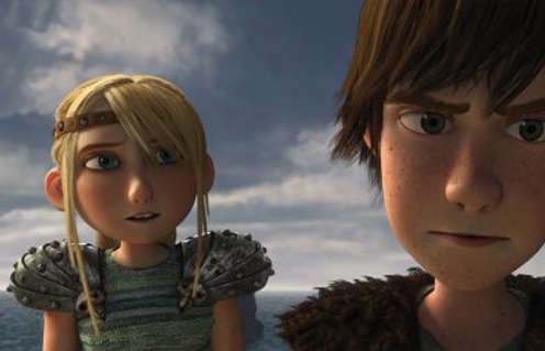 Une scène du film How to Train Your Dragon